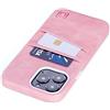 Dockem Custodia a Portafoglio per iPhone 13 Pro Max con Piastra Metallica Incorporata per Montaggio Magnetico e 2 Tasche Porta Carte di Credito: Pelle Sintetica (Exec M2, 6,7 pollici, Rosa)