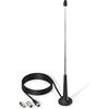 Bingfu Antenna Radio FM DAB Interni Antenna Telescopica 75 ohm Base Magnetica Cavo Prolunga 3 m per Sintonizzatore Radio Portatile Ricevitore Stereo Casa Amplificatore Stereo Ricevitore HiFi