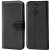 Verco custodia per Sony Xperia XA2, Case per Xperia XA2 Cover PU Pelle Portafoglio Protettiva, Nero