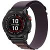 FiiMoo Nylon Cinturino Compatibile con Garmin Descent G2/Descent G1/Fenix 8 47mm/Tactix 8 47mm/Quatix 7 Pro, 22mm Ricambio Cinturino, Regolabile Nylon G-Hook Cinturini per Epix Pro 47 mm-Indaco