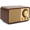 Elprico Altoparlante Bluetooth Portatile, Altoparlante Bluetooth in Legno retrò, Altoparlanti Portatili Wireless, Altoparlante con Decorazioni Vintage Dal Suono Chiaro per caffè,