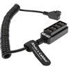 Alvin's Cables D-Tap a 4 D-Tap Femminile Splitter Cavo a Spirale per Anton Bauer V-Mount Batteria