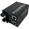 Weishuo Convertitore multimediale Gigabit Ethernet singlemode SC ricetrasmettitore in fibra ottica 10/100/1000M RJ45 con due adattatori europei, confezione da 2