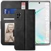 YATWIN Cover Samsung Galaxy Note 10 PLUS, Flip Custodia Portafoglio in Pelle Premium Slot Case, Supporto Stand, Stile Libro e Chiusura Magnetica Cover per Samsung Galaxy Note 10 PLUS - Nero