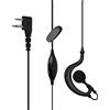 UAYESOK Auricolare di sicurezza della polizia, auricolare a 2 pin a forma di G microfono in linea VOX/PTT per Midland G6 G7 G7Pro G9 GXT550 Alan42 Alan52 Walkie Talkie 2 Way Radio