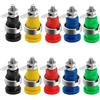 Oiyagai 10 Pezzi Prese Banana da 4 mm con Protezione - Connettori Binding Post a 5 Colori (Rosso, Giallo, Nero, Blu, Verde) per Test Elettronici e Progetti DIY