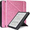 Caweet Custodia per Tolino Vision Colour 2024, Kobo Libra Colour (Modello: N428), Copertina Origami con Auto Sleep/Wake, Rosa con Luce