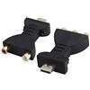 zdyCGTime 1080P segnale digitale AV Adattatore audio da USB a 2RCA,Adattatore audio video splitter jack USB 2.0 maschio a 3RCA femmina,Adatto per PC,ricevitore HDTV,DVD,set-top box,proiettore,ecc.