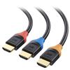 Cable Matters 3 cavi HDMI High Speed 4K, 0,9 m