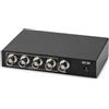 Elprico Splitter Video BNC 1 Ingresso e 4 Uscite, Splitter Video HDMI Completo 1080P, Splitter Video BNC per Riunioni Video Home Theater Insegnamento Multimediale (Spina europea)