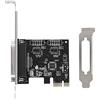 Cuifati Scheda di porta parallela PCIE, porta di stampa da scheda PCIE a porta parallela Adattatore per scheda stampante LPT PCI-E LPT DB25, da PCI a DB25 Scheda di espansione porta