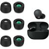 Seminer 3 Paia di Cuffie In-Ear di Ricambio Compatibili con Sony WF-1000XM5, Tappi per Orecchie Imbottiti In-Ear Earphones (M, Nero)