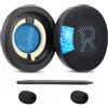 TaiZiChangQin Cuscinetti di ricambio in gel di raffreddamento compatibili con Jabra Evolve2 65/65MS/65UC, Evolve2 40/40UC/40MS/40USB, Elite 45h, cuscinetti auricolari wireless in tessuto di seta
