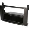 Audioproject A368 - Copriradio 2-DIN compatibile con Mercedes Benz Classe A W169 - Classe B T245 - Viano W447 Vito W639 Doppio DIN vano portaoggetti 1-DIN Auto-Radio Cache Nero