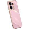 RankOne La Custodia del Telefono è Adatta per OPPO Reno13 Pro 5G / OPPO Reno 13 Pro 5G (6.83 Inches), Case per Cellulare in Silicone con Telaio Galvanico - Viola