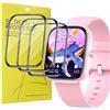 Blueshaweu Pellicola protettiva per schermo compatibile con Slothcloud Kids Smartwatch H97 da 3,8 cm, confezione da 3 pezzi, copertura completa 3D, pellicola protettiva morbida in PET compatibile con