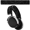 kwmobile Copri Cuffie Compatibile con SteelSeries Arctis 7 / Arctis 9 / Arctis 9X / Arctis PRO Archetto - Fascia di Ricambio in Nylon - Banda Elastica - Accessori Gaming - nero/grigio