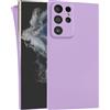 MyGadget Cover per Samsung Galaxy S22 Ultra - Custodia Protettiva in Silicone Morbido - Case TPU Flessibile - Ultra Protezione Antiurto & Antiscivolo Violetta