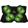 SureFire Base di raffreddamento per laptop da gaming Bora - Cooling pad per notebook 12-17 - Ventola esterna per computer fino a 1200 giri/min - max 26dBA - verde I powered by Verbatim