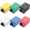 YACSEJAO Confezione da 6 adattatori Ethernet Cat6, 1000 Mbps, RJ45, connettore Ethernet, 6 colori Mix e Match Ethernet, per Cat7/Cat6/Cat5e/Cat5