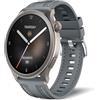 NicMool 22mm Silicone Cinturino per Amazfit Balance 3/2/1/Ultra/Bip Max/6/5/Active Max/T-Rex 3 Pro 48mm, Intrecciato Nylon Complesso Silicone Braccialetto Cinturino per Amazfit GTR 4/3 Pro/3