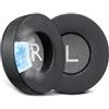 SOULWIT 90 mm Cuscinetti Auricolari in Gel Rinfrescante per Pioneer HDJ1000/HDJ1500/HDJ2000 Cuffie, Padiglioni con Schiuma Antirumore - Nero