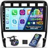 ETLFUCyber 2G+64G Android Autoradio Per Porsche Cayenne 2002-2010 Radio con Wireless Carplay e Android Auto, Autoradio Touch Screen da 9 Pollici Con WiFi, Navigazione GPS, Bluetooth, FM RDS
