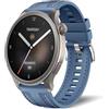 NicMool 22mm Silicone Cinturino per Amazfit Balance 3/2/1/Ultra/Bip Max/6/5/Active Max/T-Rex 3 Pro 48mm, Intrecciato Nylon Complesso Silicone Braccialetto Cinturino per Amazfit GTR 4/3 Pro/3