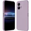 RankOne Custodia per Motorola Moto g84 (6.5 Inches) Cover Morbida in Silicone TPU - Erba Viola