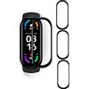 Brifu Film protettivo Compatibile con Xiaomi Mi Smart Band 6, [antigraffio], [senza bolle],[applicazione facile], [Pellicola protettiva morbida],[Copertura completa]【4 pezzi】