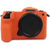 Rieibi GFX 100S custodia per fotocamera in silicone per Fuji Fujifilm GFX 100S, GFX 100S II, GFX 50S II, Rosso, Flip cover
