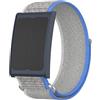 GIOPUEY Cinturini Compatibile con Amazfit Helio Strap, Cinturino in Morbido Nylon Intrecciato [Unisex] [Traspirante] - Blue/Grey