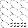 BTFO 10 Pezzi ARGB Cavi di Prolunga, 30,5cm 5V 3-Pin Indirizzabile RGB Cavo Prolunga Femmina a Femmina 1-a-1 ARGB Divisore per Estendere Computer PC Ventole LED Strisce Luminose
