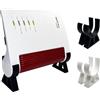 R-Satz Shop Supporto per Fritzbox 6670 Cable e 7590 AX in nero o bianco (set da 2) (bianco)