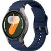 ANBEST Cinturino in Silicone per Samsung Galaxy Watch 7 6 5 Cinturino 40mm 44mm, Braccialetto di Ricambio No Gap con Linea Decorativa Intrecciata per Galaxy Watch 6 Classic 43mm 47mm/Galaxy Watch FE