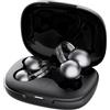 mojawa StarClip Cuffie Clip-On Open-Ear Wireless Bluetooth, Suono Panoramico 4D, Vestibilità Leggera e Sicura, Microfono con Cancellazione del Rumore, IP54 Resistente all'Acqua, Nero