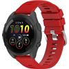 Yikamosi Compatibile con Garmin Forerunner 265S Cinturino per Donne e Uomini,Sgancio Rapido Silicone Chiusura in acciaio inossidabile Cinturino di Ricambio per Garmin Forerunner 265S,Rosso