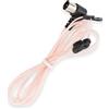 Vecys Antenna radio FM Antenna VHF Antenna Interna Rosa Dipolo Sbilanciato Autoradio FM Connessione presa TV/PAL a Pressione Compatibile con Ricevitore Stereo Amplificatore Domestico Autoradio