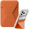 MOFT MagSafe Portafoglio Supporto per iPhone Serie 16/15/14/13 Compatibile con MagSafe, MOVAS Pelle Vegana Supporto Magnetico per Telefono con 3 Angoli di Visione, 2 Porta Carte (Alba)
