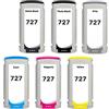 XL-Ink Compatibile per HP 727 130ml, (MBK/PBk/C/M/Y/G), 6 pezzi