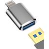 zoyuzan Adattatore USB iPhone Lightning a Jack Cable Certificato Apple MFI OTG USB A Camera Presa per 14 13 12 11 Pro Max 7 8 Plus X Se XS XR Ipad Air 3.0 Presa Cle Convertitore Flash Disco Stick Adattatore