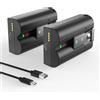 HUAENG Confezione da 2 batterie V4 per anello video, 7200 mAh, batteria agli ioni di litio super alta capacità, compatibile con video campanello 2/3/3 Plus/4, Doorbell 3 Plus, Stick Up Cam (2nd & 3rd Gen) e