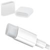 FeJu Tappo di protezione USB-C | Confezione da 6 | Trasparente | Plastica | Tappo antipolvere USB-C Connettore antipolvere, antipolvere, tappi di copertura per USB Type-C