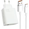 Knocery 67W Caricabatterie Rapido per con Cavo USB C 2m, Adattatore di Alimentazione per Note 13 12 11Pro 11S 10 11 Ultra 11i 10T Lite Poco X6 M6 X5 Pro