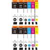 kamo PGI-580XXL CLI-581XXL (Pacco da 12) cartucce Compatibili con Canon 580 581 XXL - per Pixma TS705 TS6350 TR8550 TS6150 TS6351 TR7550 TS6250 TS6151 TS6250 TS6251 TS8350 TS8351 TS9150 TS9550
