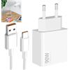 Seefey 90 W Caricabatterie Turbo Hypercharge con 6 A Cavo USB C 1M per Xiaomi 14T 14 13 Ultra POCO X7 Pro F6 X4 5G, caricatore di ricarica rapida per Redmi Note 13 14 Pro 5G 14T 13T POCO Pad M6 Mi 10T Lite