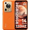 FOSSiBOT F112 Pro -24GB+256GB/1TB 5G Rugged Smartphone, 6.88 FHD 120Hz Display, MTK Dimensity 6300+ Telefono Indistruttibile, 50MP AI Camera, 7150mAh, Android 14 cellulare, 5G Dual SIM, IP68/IP69K