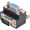NFHK 90 gradi ad angolo superiore VGA maschio a femmina adattatore prolunga per proiettore monitor
