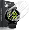 Pnakqil 8 Pezzi Pellicola per Garmin vivoactive 6/5,TPU Vetro Protezione per Garmin vivoactive 6/5,HD Trasparente Flessibile Senza Bolle Auto Guarigione Morbido Tocco Sensibile Pellicole Protettiva