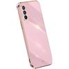RankOne La Custodia del Telefono è Adatta per Realme GT Master Edition (6.43 Inches), Case per Cellulare in Silicone con Telaio Galvanico - Viola